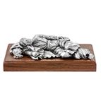 SLEEPING SAINT JOSEPH FINE PEWTER STATUE